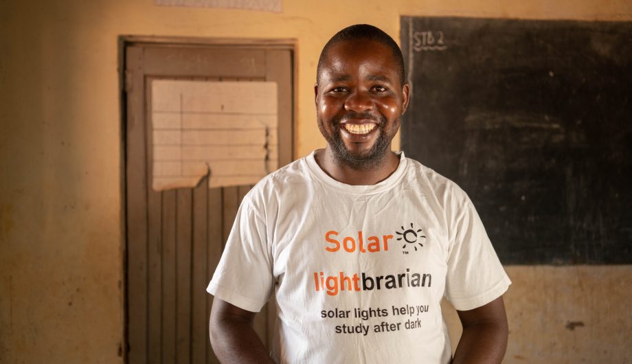 Richard, Light Librarian at Kalira School, Dedza District Malawi.